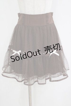 画像: LIZ LISA / リボンドットチュールスカパン Free ブラウン H-26-01-23-033-LO-SK-NS-ZH