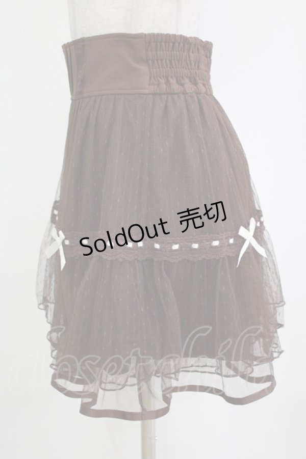 画像2: LIZ LISA / リボンドットチュールスカパン Free ブラウン H-26-01-23-033-LO-SK-NS-ZH (2)