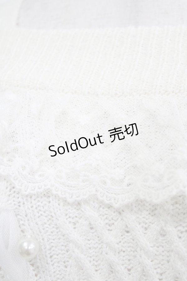 画像4: LIZ LISA / リボン通しオフショルニットトップス Free オフ H-26-01-23-037-LO-TO-NS-ZH (4)