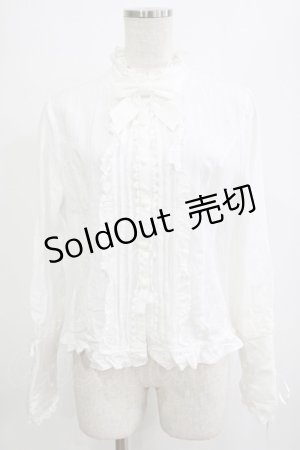 画像: Vilia（海外ロリータブランド） / フリルブラウス XXL オフ H-26-01-23-040-PU-BL-NS-ZH