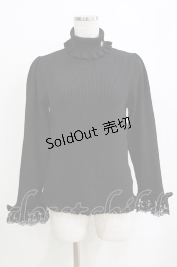 画像1: m petit by misako / TT*MSKTNソデレース LL ブラック H-26-01-23-049-LO-TO-NS-ZH (1)