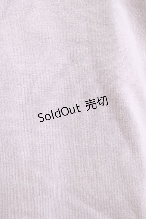 画像4: Hoshibako Works / たっぷりフリルのパフスリーブニット Free ラベンダー H-26-01-23-050-LO-TO-NS-ZH (4)