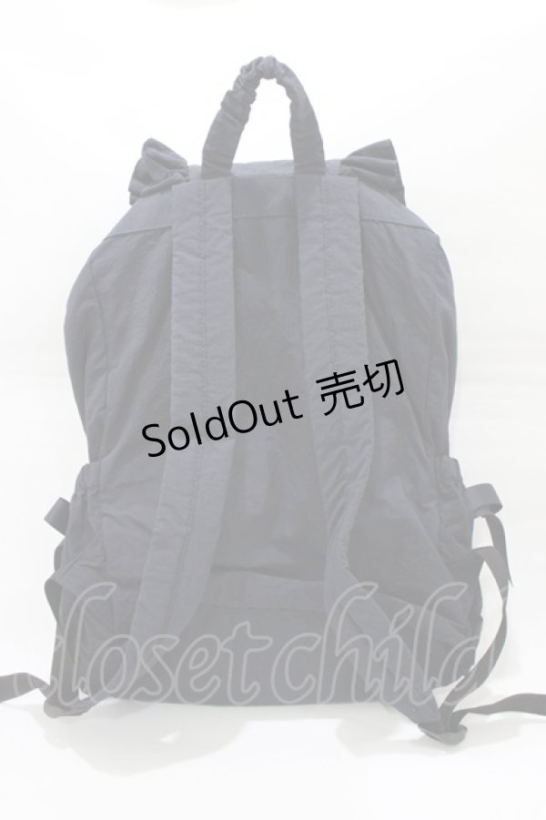 画像2: m petit by misako / TT AM リボンフラップ リュックサック  ネイビー H-26-01-23-051-LO-BG-NS-ZH (2)