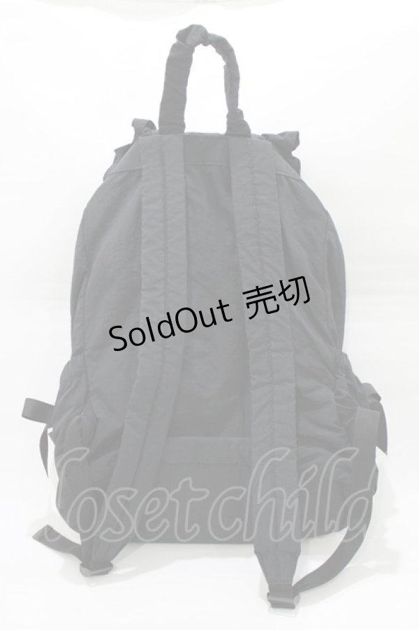 画像2: m petit by misako / TT AM リボンフラップ リュックサック  ブラック H-26-01-23-052-LO-BG-NS-ZH (2)