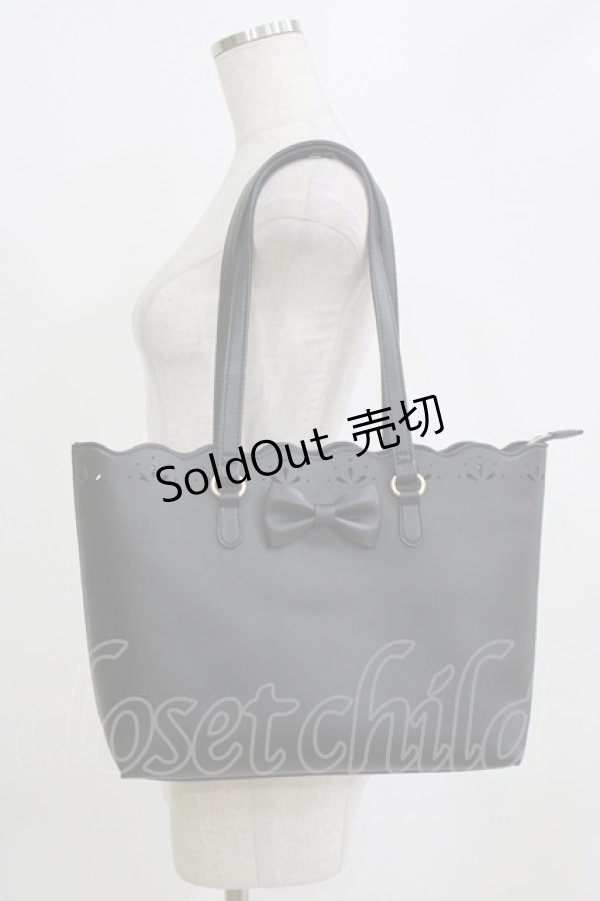 画像1: m petit by misako / サンリオキャラクターズコラボ クロミ トートバッグ  ブラック H-26-01-23-055-LO-BG-NS-ZH (1)