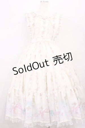 画像: Angelic Pretty / 夢見るTiny Bearエプロン風ティアードスカート Free アイボリー H-26-01-23-1004-AP-OP-NS-ZH