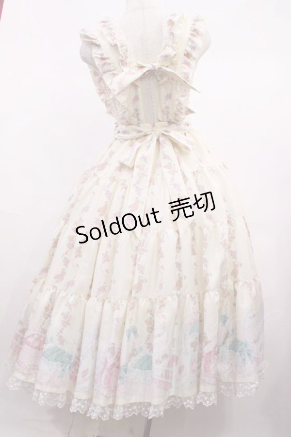 画像3: Angelic Pretty / 夢見るTiny Bearエプロン風ティアードスカート Free アイボリー H-26-01-23-1004-AP-OP-NS-ZH (3)