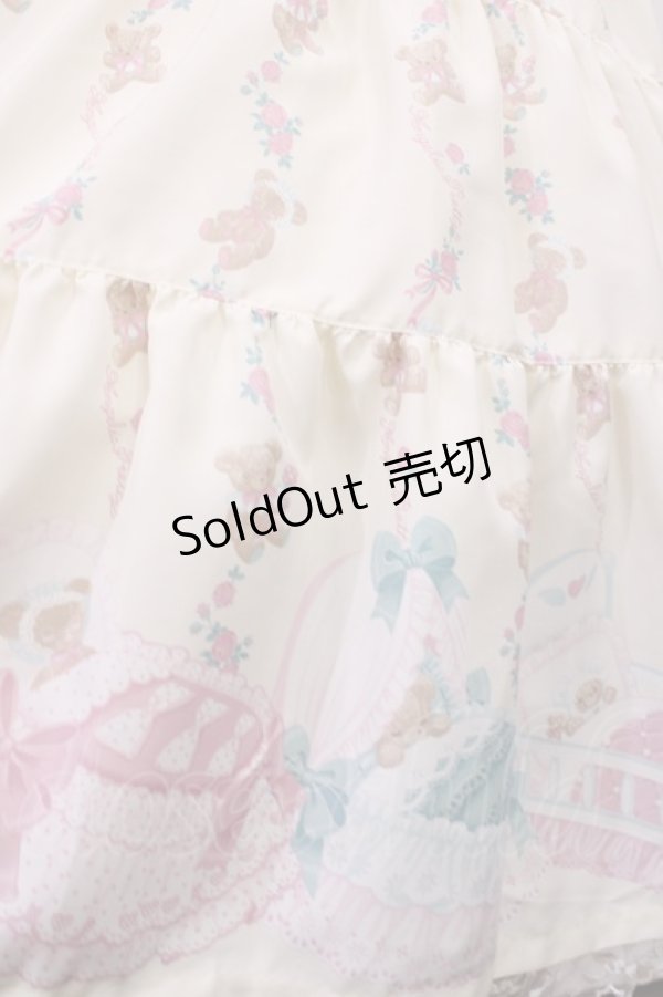 画像5: Angelic Pretty / 夢見るTiny Bearエプロン風ティアードスカート Free アイボリー H-26-01-23-1004-AP-OP-NS-ZH (5)
