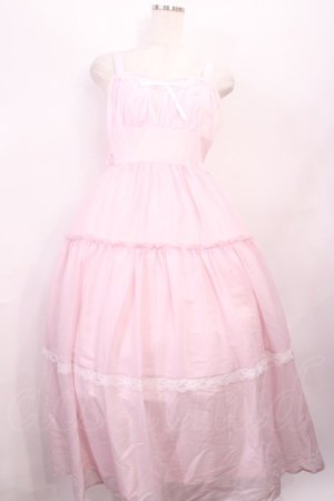 画像: Lovely Tency / 眞白ありすコラボ/ティアードジャンパースカート L ピンク H-26-01-23-1005-LO-OP-NS-ZH