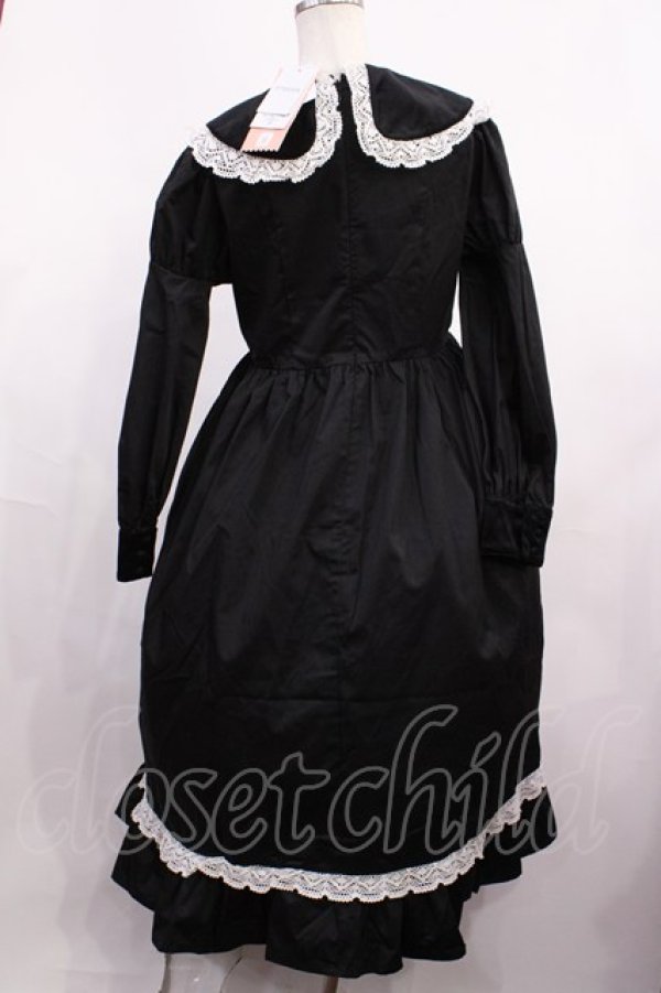 画像2: Eri Aino's collaboration / シャーロットの水曜日 ワンピース L ブラック H-26-01-23-1008-LO-TO-NS-ZH (2)