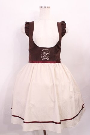 画像: Amavel / 肩フリルジャンパースカート Free ブラウン H-26-01-23-1014-CA-OP-NS-ZH