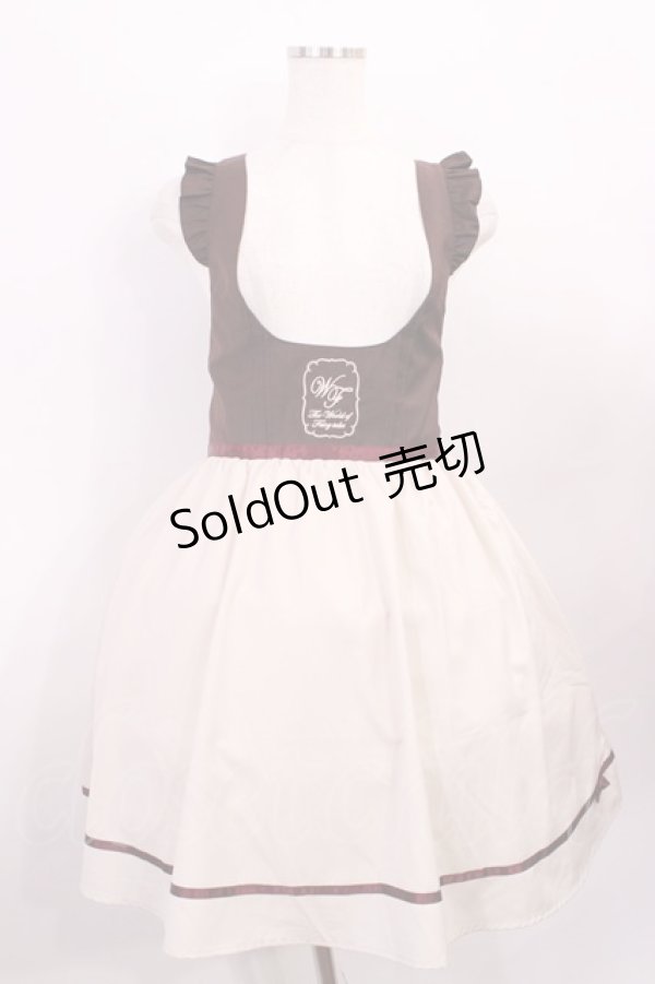 画像1: Amavel / 肩フリルジャンパースカート Free ブラウン H-26-01-23-1014-CA-OP-NS-ZH (1)