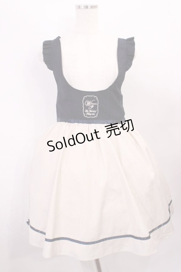 画像1: Amavel / 肩フリルジャンパースカート Free ネイビー H-26-01-23-1015-CA-OP-NS-ZH (1)