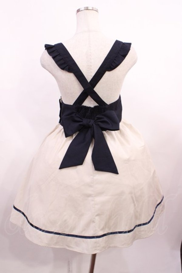 画像2: Amavel / 肩フリルジャンパースカート Free ネイビー H-26-01-23-1015-CA-OP-NS-ZH (2)