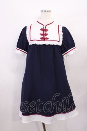 画像: Amavel / チャイナワンピース Free ネイビー H-26-01-23-1017-CA-OP-NS-ZH