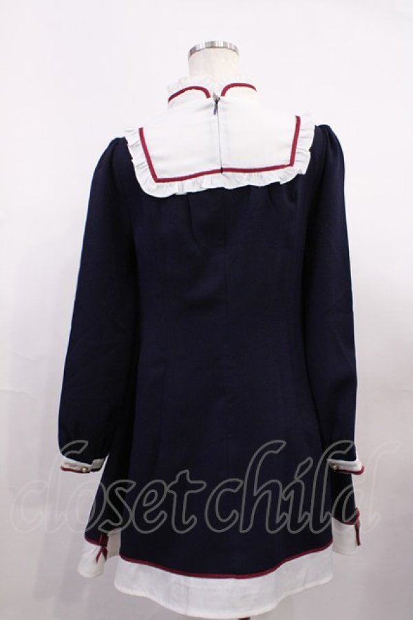 画像2: Amavel / チャイナワンピース Free ネイビー H-26-01-23-1018-CA-OP-NS-ZH (2)