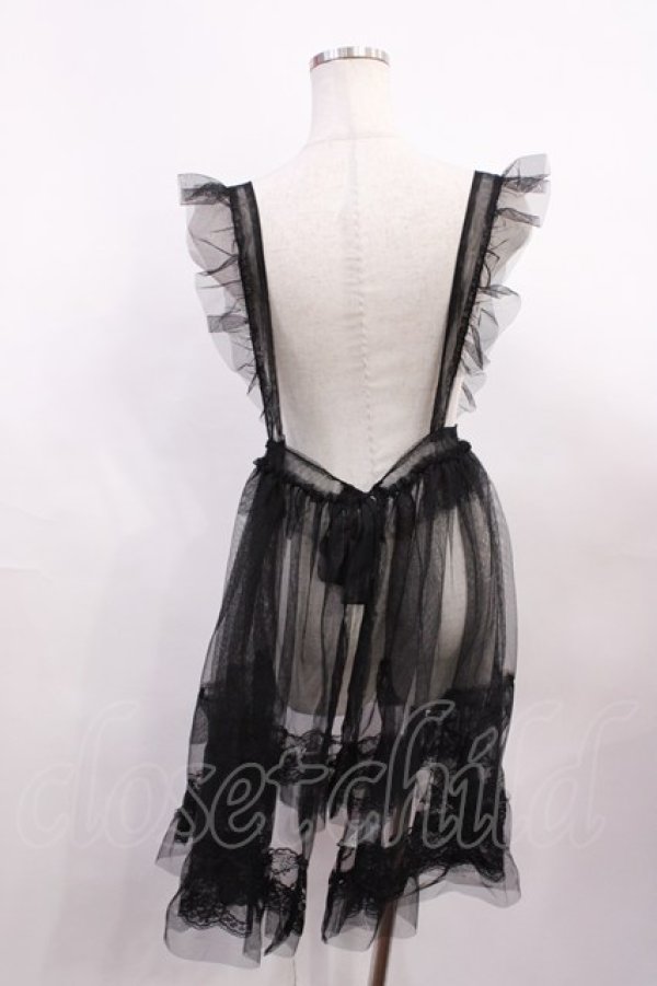 画像2: Virally / 星名桜子 hsチュールエプロンジャンスカ L ブラック H-26-01-23-1019-LO-OP-NS-ZH (2)