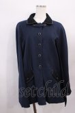 画像1: axes femme / パイピングケープコート M ネイビー H-26-01-23-1023-AX-CO-NS-ZH (1)