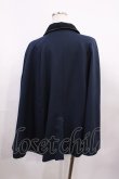 画像2: axes femme / パイピングケープコート M ネイビー H-26-01-23-1023-AX-CO-NS-ZH (2)