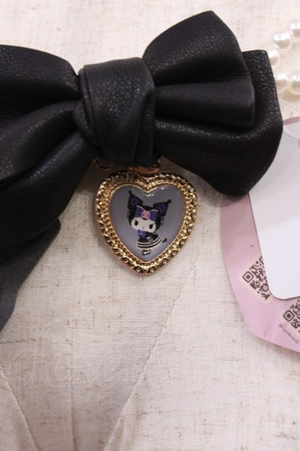 画像2: m petit by misako / AMパールチェーンベルト/クロミ  ブラック H-26-01-23-1028-LO-ZA-NS-ZH (2)