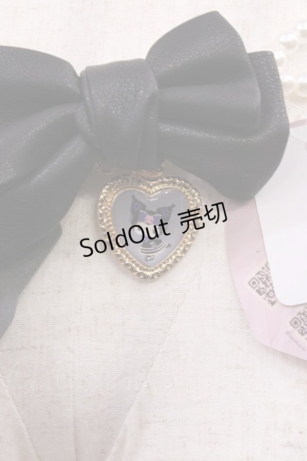 画像2: m petit by misako / AMパールチェーンベルト/クロミ  ブラック H-26-01-23-1028-LO-ZA-NS-ZH (2)