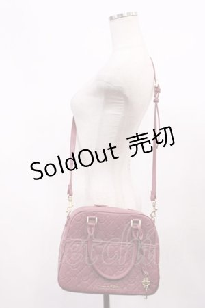 画像: Maison de FLEUR / モノグラムトラペゾイドバッグ  Plum H-26-01-23-1029-LO-BG-NS-ZH