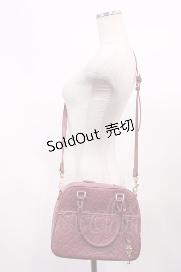 画像1: Maison de FLEUR / モノグラムトラペゾイドバッグ  Plum H-26-01-23-1029-LO-BG-NS-ZH (1)