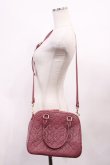 画像2: Maison de FLEUR / モノグラムトラペゾイドバッグ  Plum H-26-01-23-1029-LO-BG-NS-ZH (2)