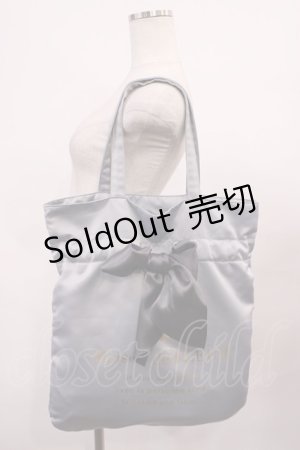 画像: Maison de FLEUR / リボントートバッグ  グレー H-26-01-23-1032-LO-BG-NS-ZH