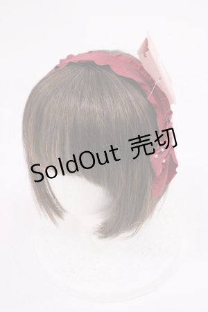 画像: m petit by misako / AMPLリボンカチューシャ  レッド H-26-01-23-1033-LO-AC-NS-ZH