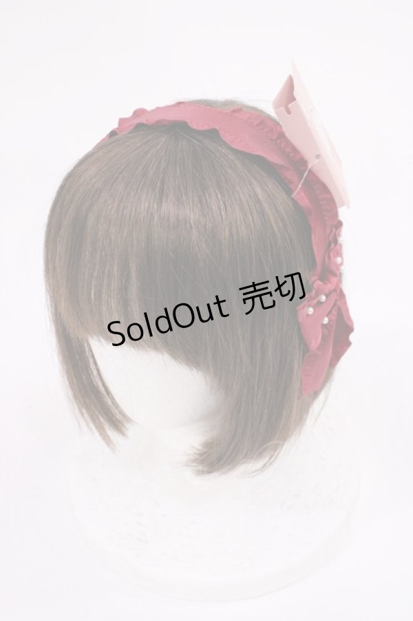 画像1: m petit by misako / AMPLリボンカチューシャ  レッド H-26-01-23-1033-LO-AC-NS-ZH (1)