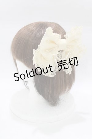 画像: Angelic Pretty / エレガントチュールリボンバレッタ  アイボリー H-26-01-23-069-AP-AC-NS-ZH