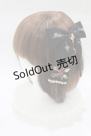 画像: metamorphose / Beau Couvert リボンクリップ  ブラック H-26-01-23-070-ME-AC-NS-ZH