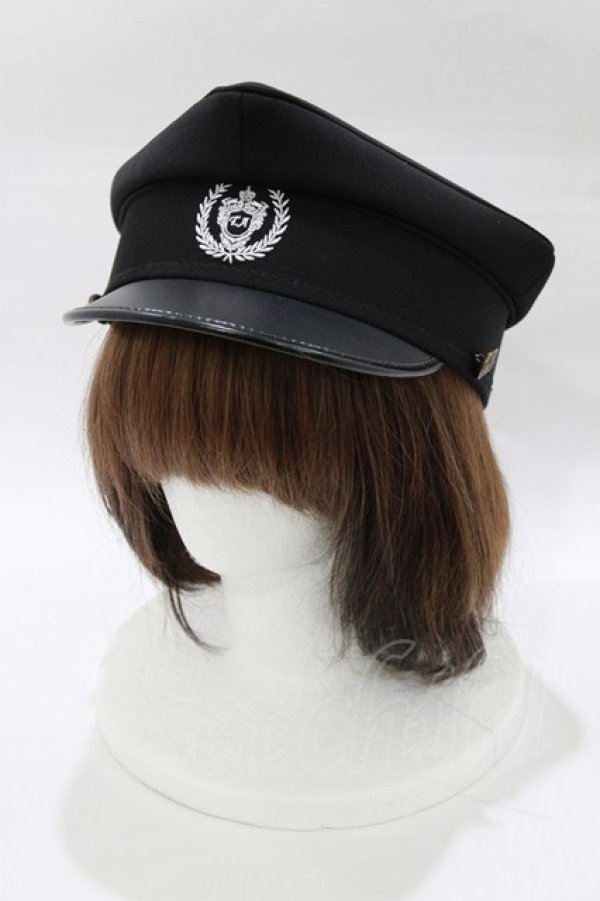 画像1: To Alice / ミリタリー風ハット  ブラック H-26-01-23-072-LO-AC-NS-ZH (1)