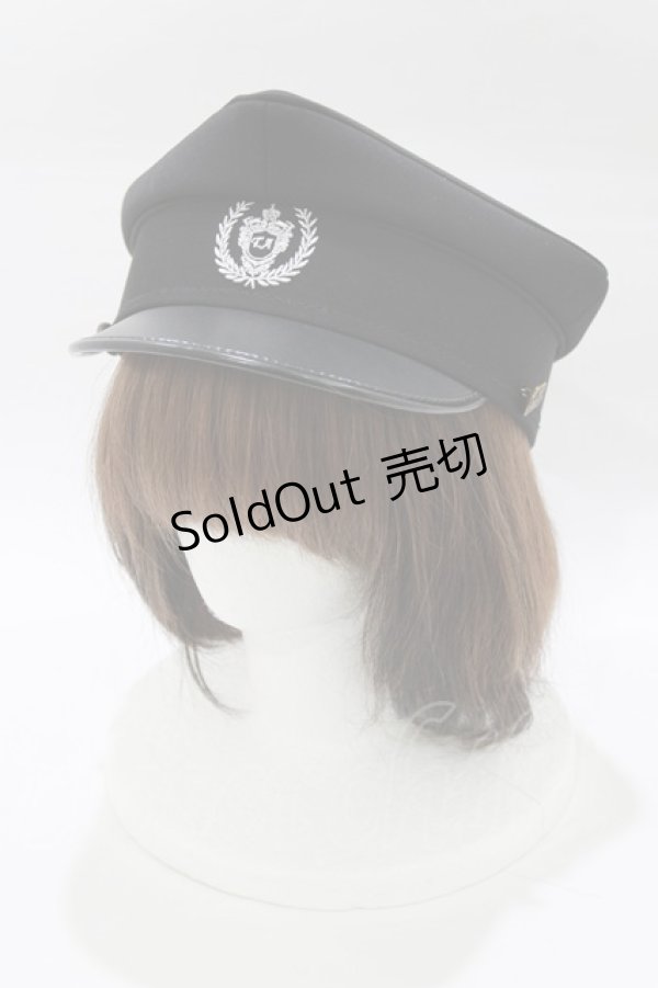 画像1: To Alice / ミリタリー風ハット  ブラック H-26-01-23-072-LO-AC-NS-ZH (1)