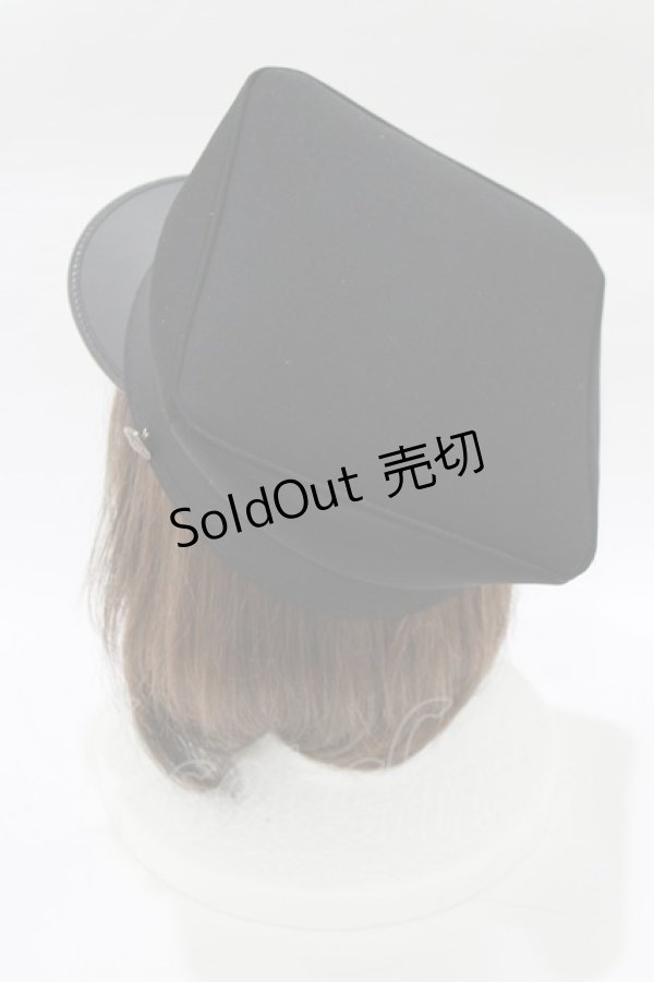 画像2: To Alice / ミリタリー風ハット  ブラック H-26-01-23-072-LO-AC-NS-ZH (2)