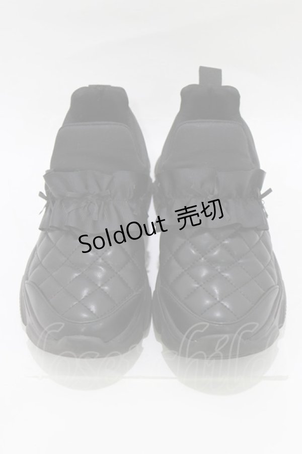 画像1: m petit by misako / サンリオキャラクターズコラボ クロミ スニーカー L ブラック H-26-01-23-073-LO-SH-NS-ZH (1)