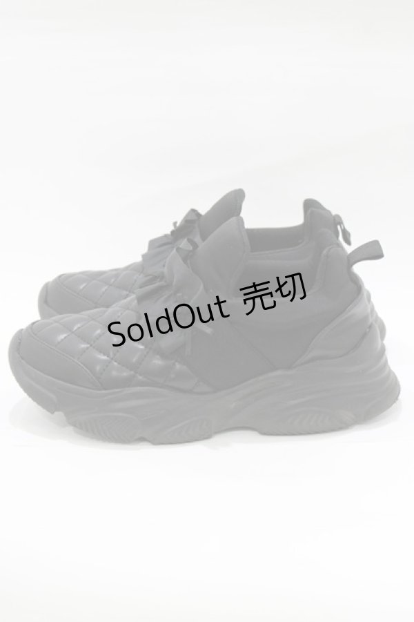 画像2: m petit by misako / サンリオキャラクターズコラボ クロミ スニーカー L ブラック H-26-01-23-073-LO-SH-NS-ZH (2)