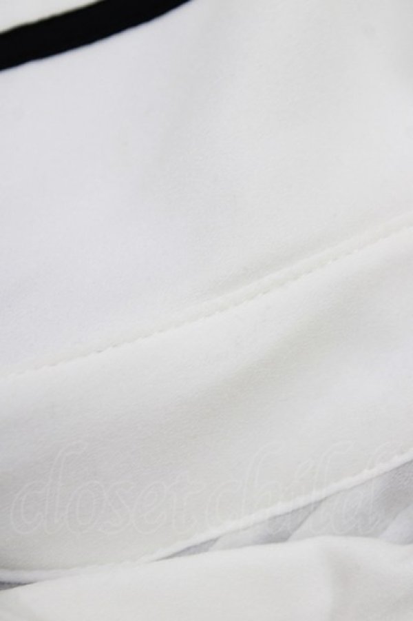 画像5: Amavel / Romantique Emblemチェックリボン&ネクタイブラウス Free オフ/パープル H-26-01-23-082-CA-BL-NS-ZH (5)