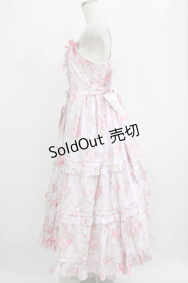 画像2: metamorphose / シャーロットロングティアードジャンパースカート サイズ1 ピンク H-26-01-23-009-ME-OP-NS-ZH (2)