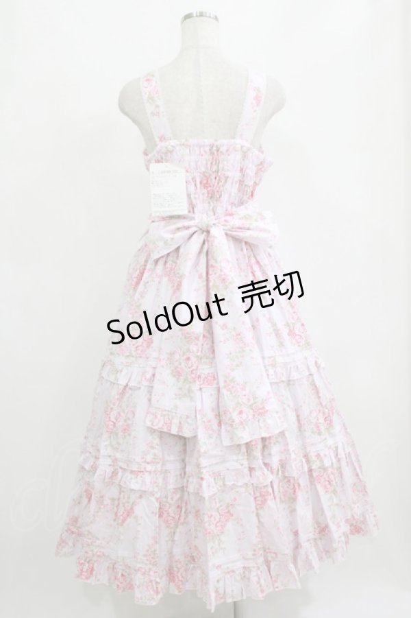 画像3: metamorphose / シャーロットロングティアードジャンパースカート サイズ1 ピンク H-26-01-23-009-ME-OP-NS-ZH (3)