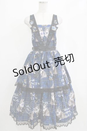 画像: Royal Princess Alice / PUNK CATジャンパースカート（ロング丈） Free ブルー H-26-01-23-010-LO-OP-NS-ZH