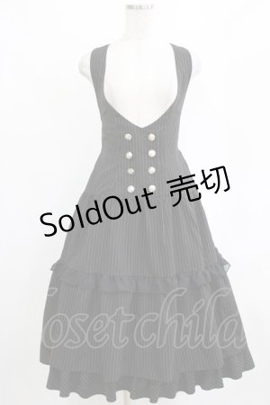 画像: axes femme POETIQUE / ストライプジャンスカ M ブラック H-26-01-23-013-AX-OP-YZ-ZH