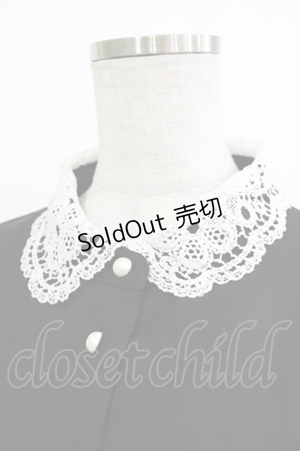 画像4: m petit by misako / AM*レースエリプリーツワンピース L ブラック H-26-01-23-014-LO-OP-NS-ZH (4)