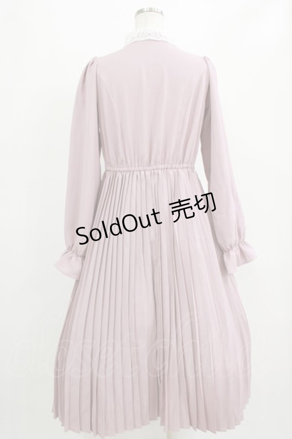 画像3: m petit by misako / AM*レースエリプリーツワンピース L ピンク H-26-01-23-015-LO-OP-NS-ZH (3)