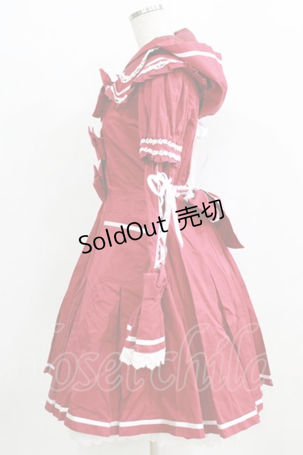 画像2: BABY,THE STARS SHINE BRIGHT / 赤ずきんコートワンピース Free エンジ H-26-01-23-002-BA-OP-NS-ZH (2)