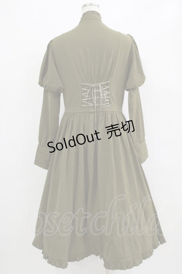 画像3: Tiny Garden（海外ロリータブランド） / 黒森林庭院 ワンピース XL カーキ H-26-01-23-016-PU-OP-NS-ZH (3)