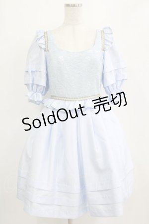 画像: JESUS DIAMANTE / ロココドールワンピース 40 サックス H-26-01-23-018-JE-OP-NS-ZH