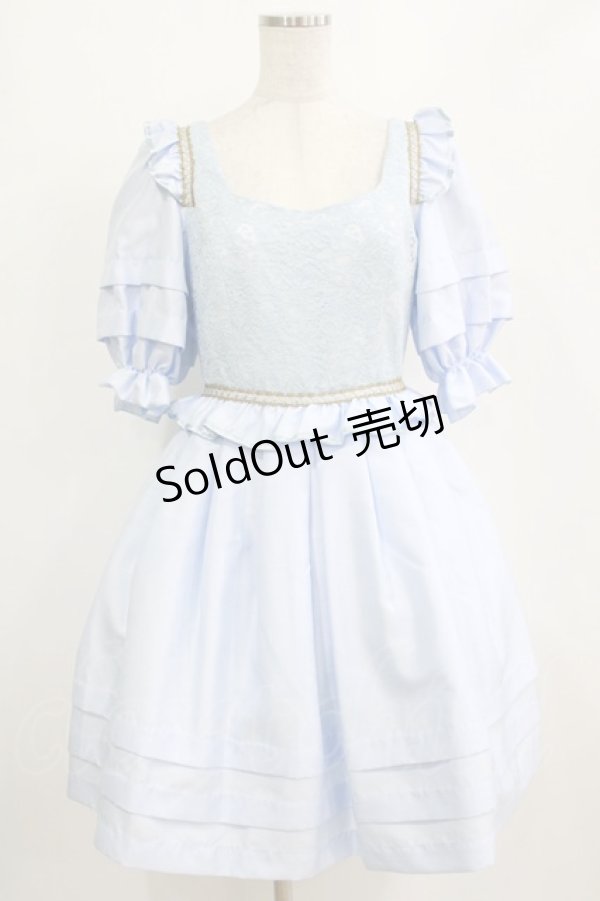 画像1: JESUS DIAMANTE / ロココドールワンピース 40 サックス H-26-01-23-018-JE-OP-NS-ZH (1)