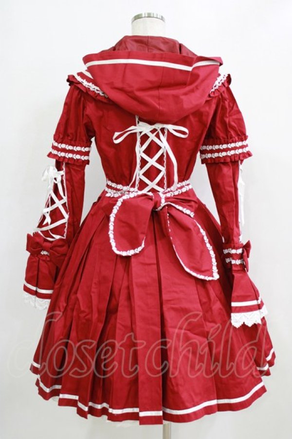 画像3: BABY,THE STARS SHINE BRIGHT / 赤ずきんコートワンピース Free エンジ H-26-01-23-002-BA-OP-NS-ZH (3)